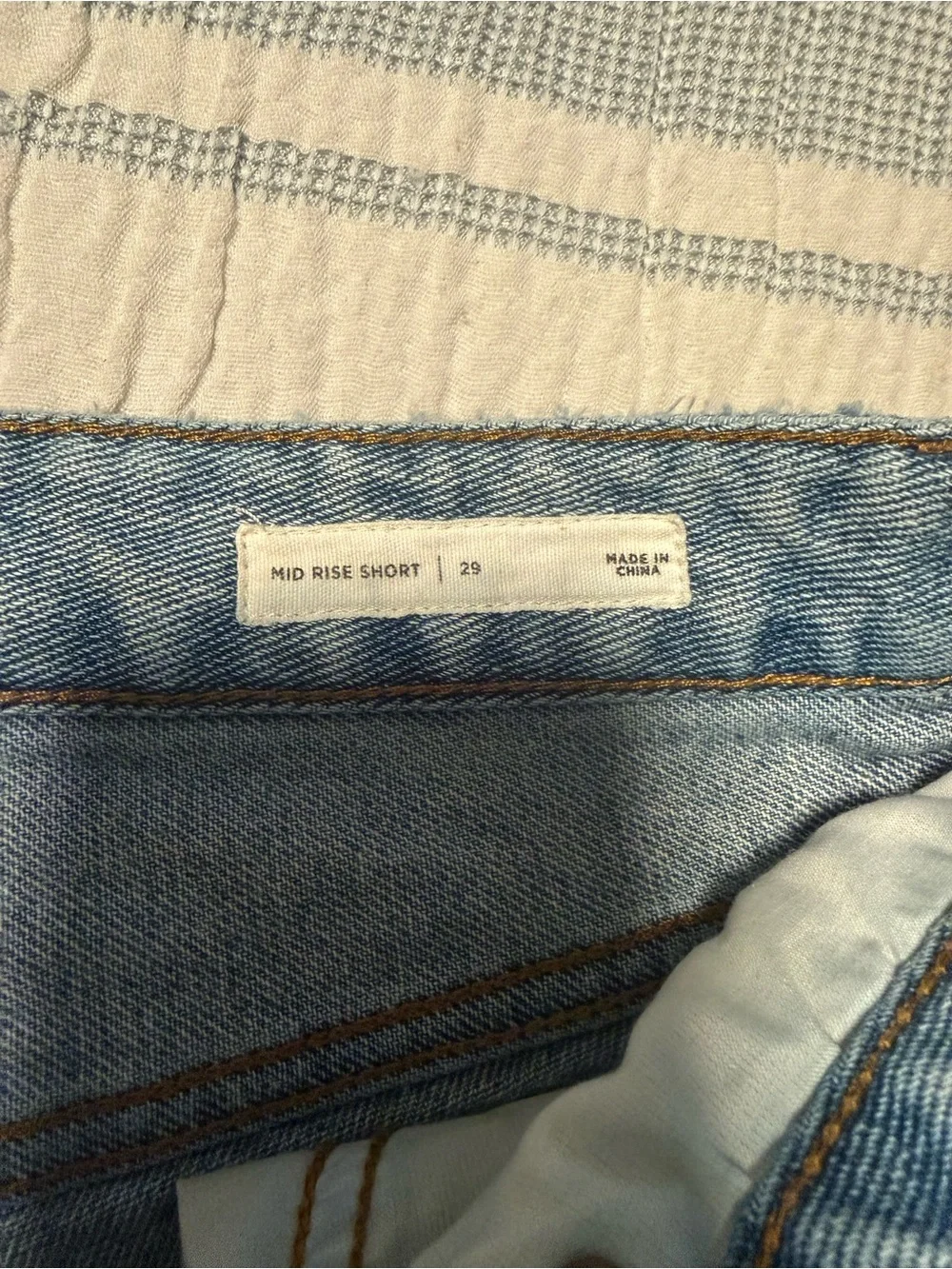 Pacsun Light Blue Distressed Denim Shorts